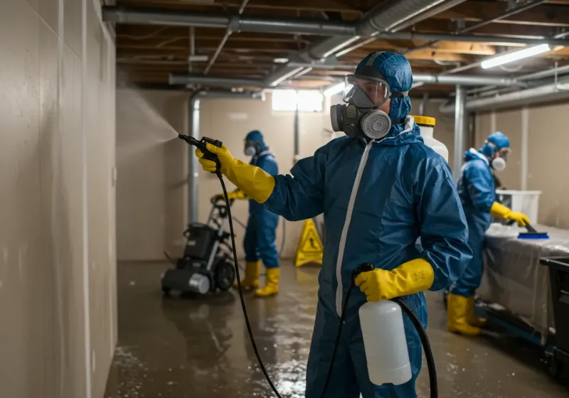 Basement Sanitization and Antimicrobial Treatment process in Belford, NJ